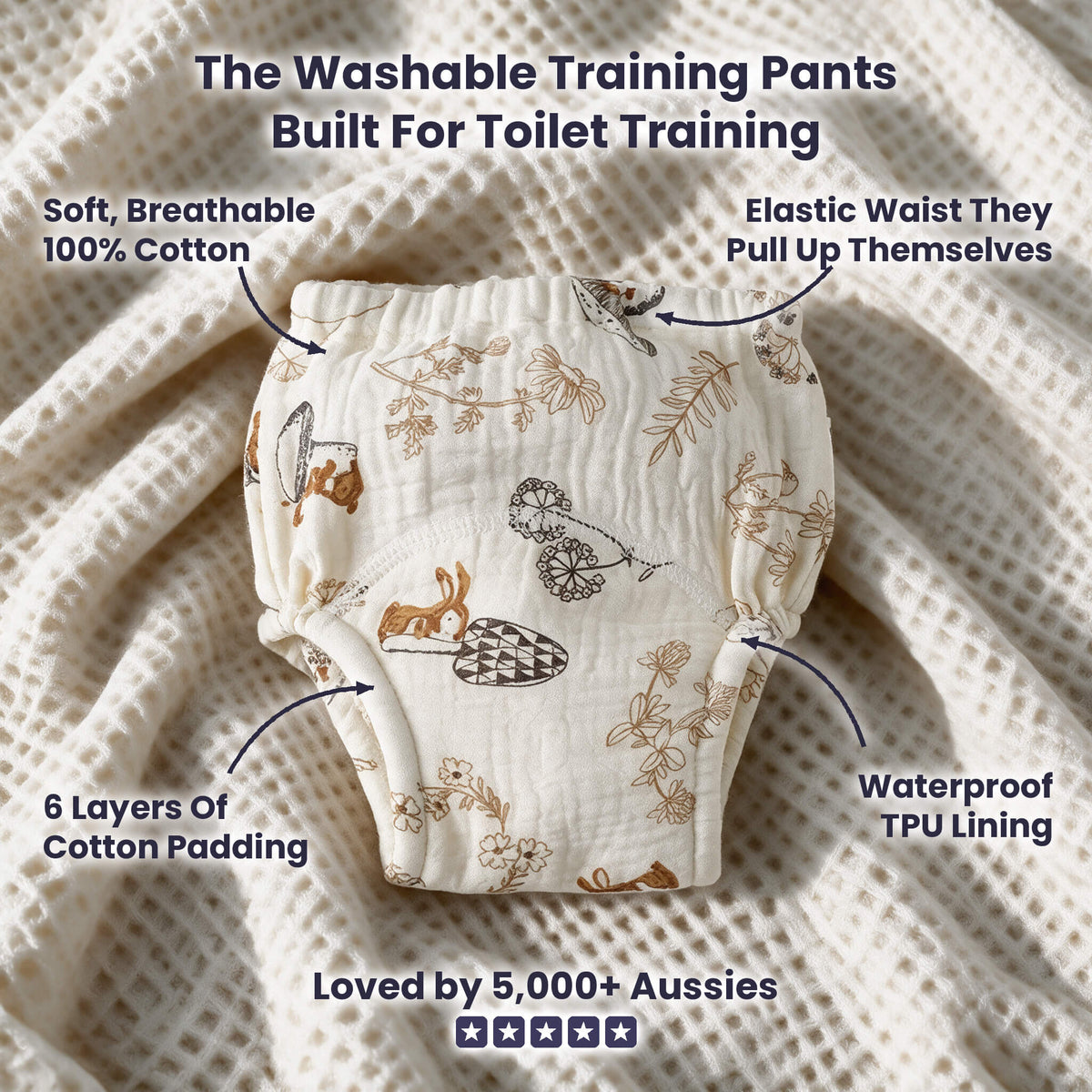SleepGuardian™ Cotton Training Pants –  2-3yrs