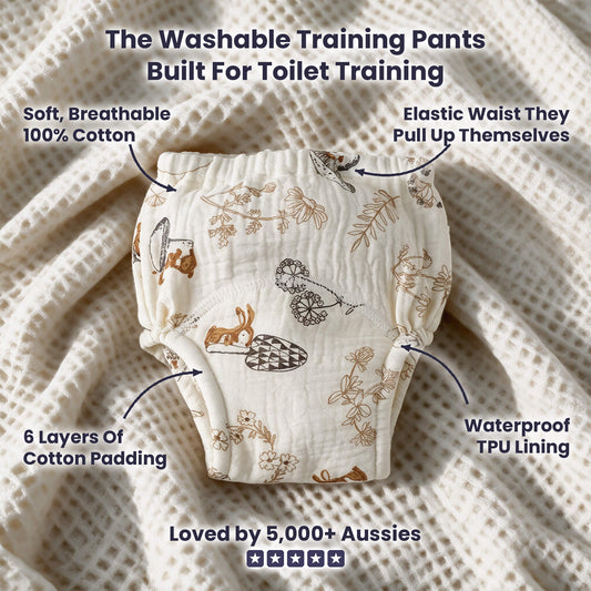 Washable Cotton Training Pants – Unisex, 2-3yrs