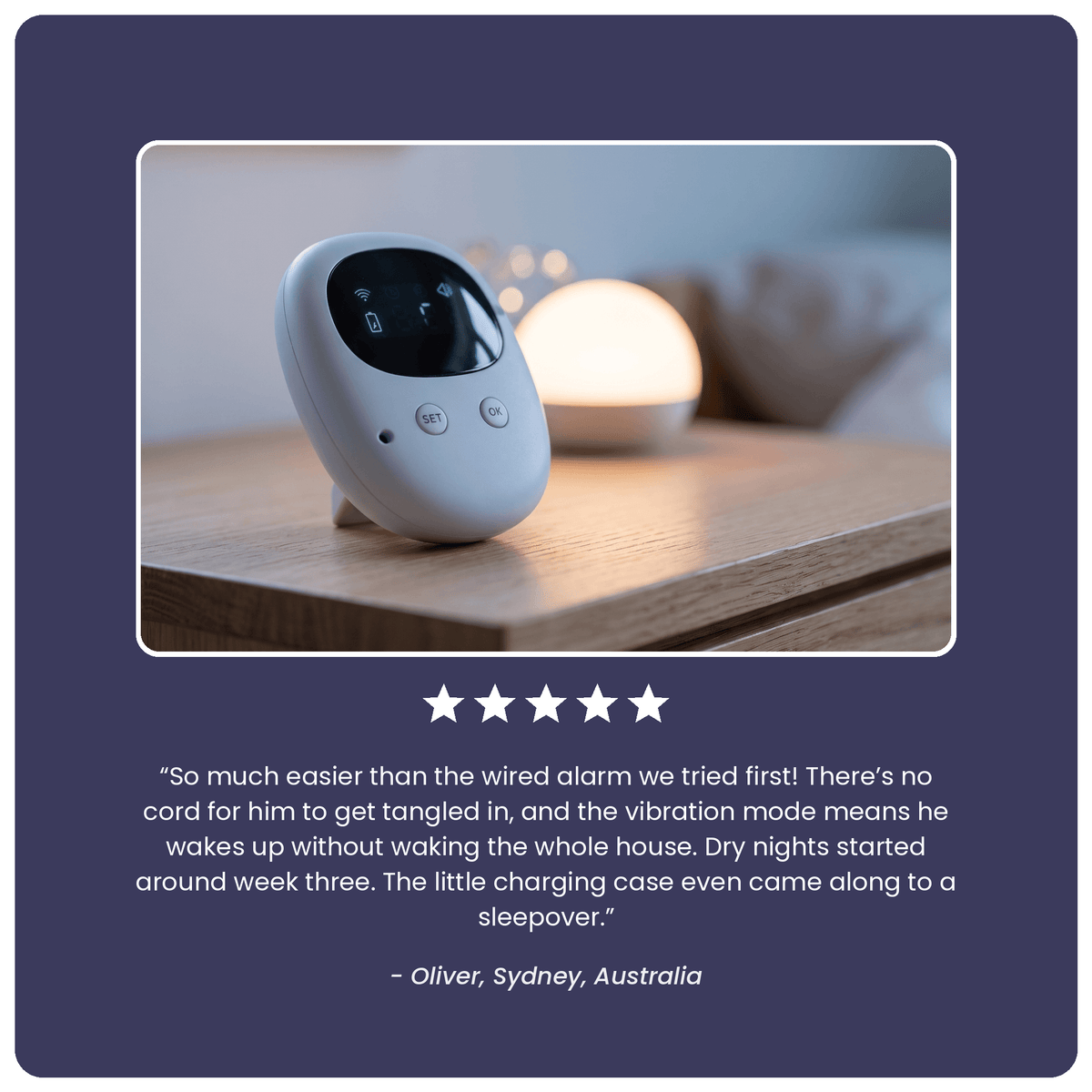 SleepGuardian™ Wireless Bedwetting Alarm